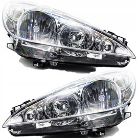 REFLEKTORY LAMPY PRZEDNIE PEUGEOT 308 '07-'08 H1 H7 - LEWA+PRAWA ZESTAW -
