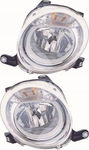 REFLEKTORY LAMPY FIAT 500 C 312 '09- ZESTAW