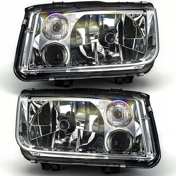 REFLEKTORY LAMPY PRZEDNIE VW BORA H4 H3 98- LEWA+PRAWA ZESTAW -