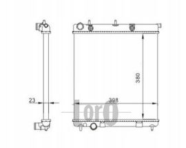 CHŁODNICA C2 (JM) (02-) 1.4 HDI, C3 I (FC, HB) (02-) 1.4 HDI, 1007 (KM) (05