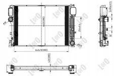 CHŁODNICA CL-CLASS W 216 (05-) CL 500, S-CLASS W 221 (05-) S 250 CDI (AUT,