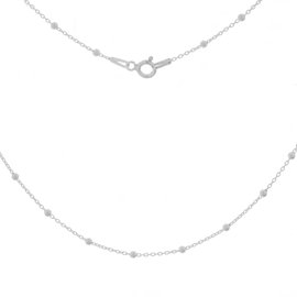 ŁAŃCUSZEK SREBRNY ANKIER KULKI 40CM KULECZKI 2MM SREBRO 925