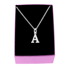 NASZYJNIK SREBRNY LITERKA ALFABET LITERKI SREBRO 925