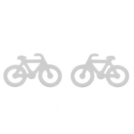 KOLCZYKI SREBRNE ROWER SZTYFTY ROWERY SREBRO 925