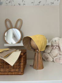 Czapka przeciwsłoneczna dwustronna Żółto-kremowy