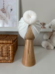 Turban Donut Thin Biały