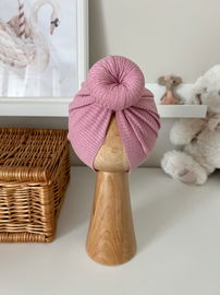 Turban Donut Thin Różowy