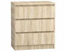 Komoda 70 cm 3 szuflady sonoma