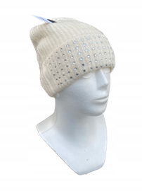 Czapka zimowa Topshop ecru cekiny r. uniwersalny