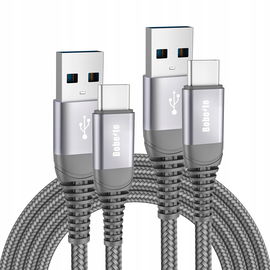 2x Kabel szybkiego ładowania USB C Zestaw USB typ C 1m 2m pleciony nylonowy
