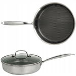 PATELNIA POWŁOKA NON STICK - STRUKTURA PLASTRA MIODU HEXAGONAL HYBRID 26CM