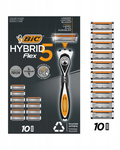 BIC Hybrid 5 Flex Wkłady do maszynki 10 wkładów 5 ostrzy OPIS