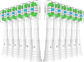 Końcówki do szczoteczki 12 szt kompatybilne Philips Sonicare białe