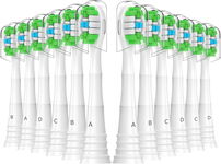 Końcówki do szczoteczki 12 szt kompatybilne Philips Sonicare białe