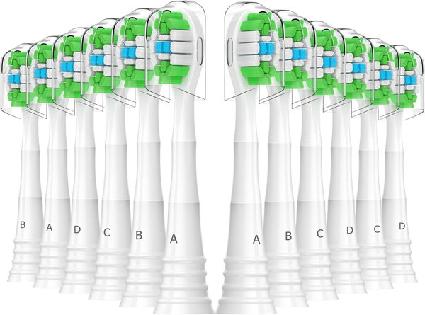 Końcówki do szczoteczki 12 szt kompatybilne Philips Sonicare białe