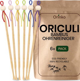 ORINKO bambusowe patyczki do uszu 6 sztuk eko