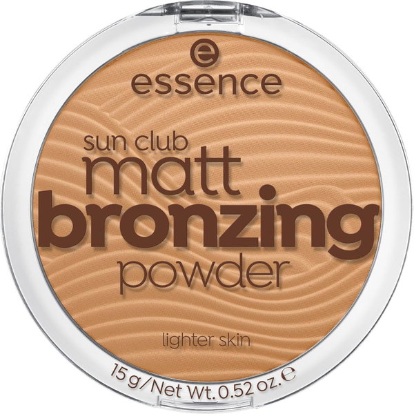 Essence bronzer Sun Club 01 Natural 15g matujący puder prasowany do twarzy