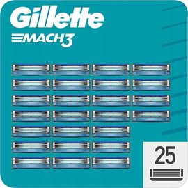 Gillette Mach3 Wymienne ostrza do maszynek do golenia 25 sztuk