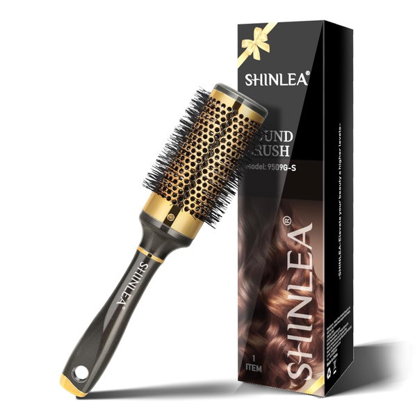 SHINLEA szczotka do włosów 43mm okrągła nylonowa antystatyczna aluminium