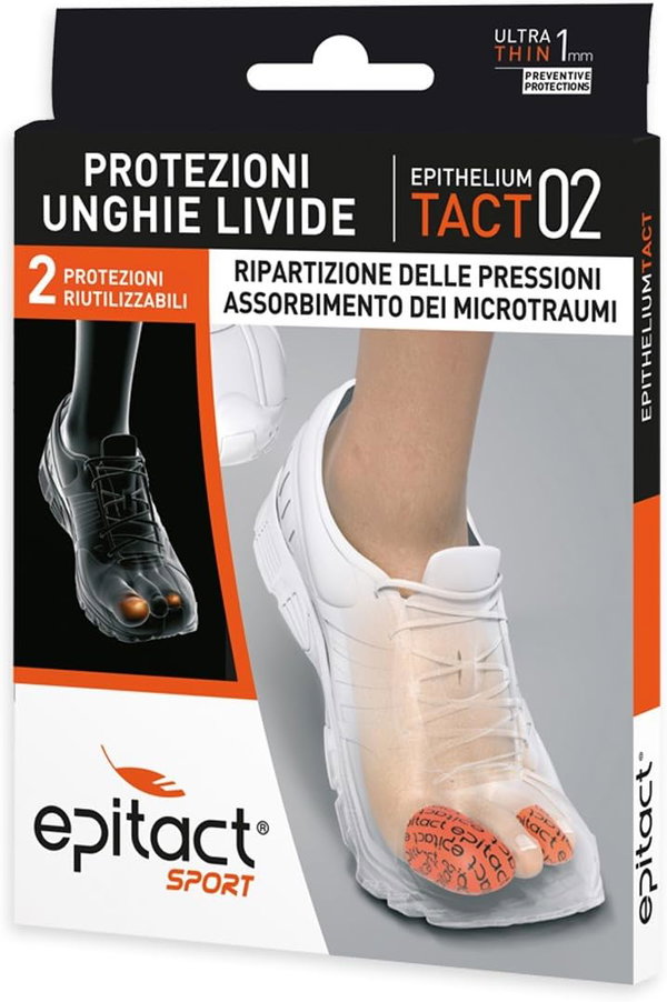 Epitact Sport ochraniacze na paznokcie M 2 szt żel silikonowy