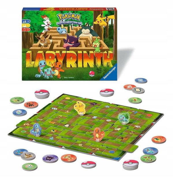 Ravensburger 26949 Pokemon Labyrinth Gra rodzinna planszowa