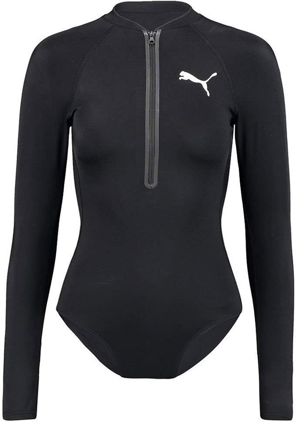 Puma Surf Suit Damski Czarny Jednoczęściowy Z Długim Rękawem UV 50+ L