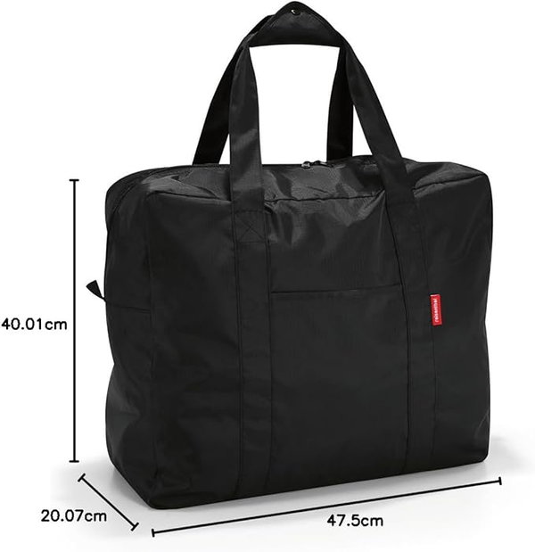Reisenthel Mini Maxi Torba Czarna Składana Lekka