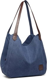 KONO Women Hobo Torebka damska vintage płócienna