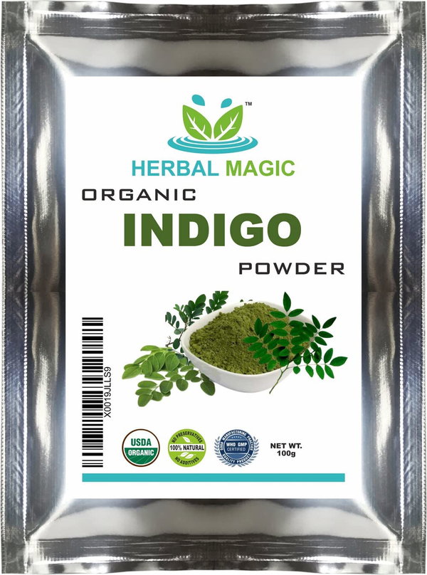 Herbal Magic ORGANIC INDIGO POWDER Proszek do  koloryzacji włosów 100g