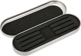 Profesjonalne etui na pęsety Tweezer Case organizer Srebrne