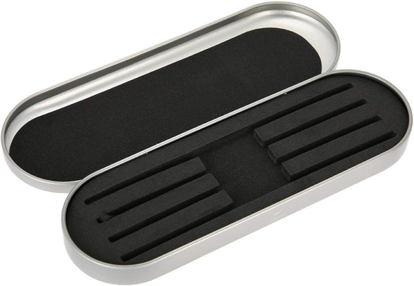 Profesjonalne etui na pęsety Tweezer Case organizer Srebrne