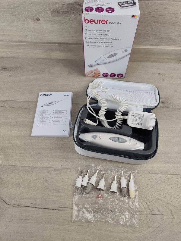 Beurer MP 41 Zestaw do Manicure Pedicure 7 końcówek LED Etui