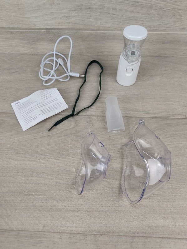 Nebulizator przenośny mesh USB-C cichy dla dzieci i dorosłych