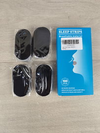 Plastry na usta do spania Zestaw 100 sztuk Czarne