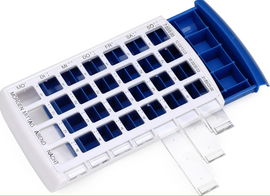 COMFORT AID 7-dniowy Organizer leków z 4 komorami na każdy dzień