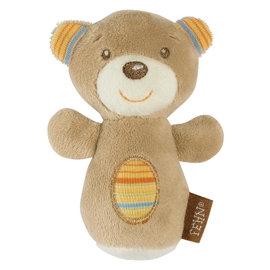 Fehn Teddy Miś Grzechotka miękki pluszak dla niemowląt 9,5 cm 0+