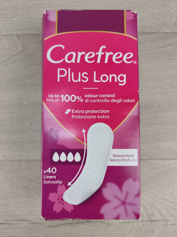 Carefree Plus Long Bezzapachowe Wkładki higieniczne