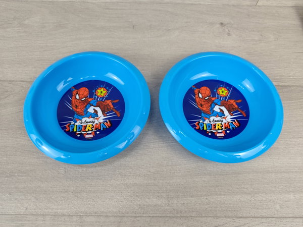 Spiderman Talerz głęboki Miska do zupy nietłukący 17 cm x 2