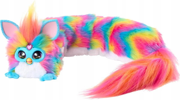 Furby DJ Interaktywny Pluszak Tęczowy Wersja Niemiecka 6+