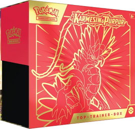 Pokemon TCG Top Trainer Box Karmesin & Purpur DE