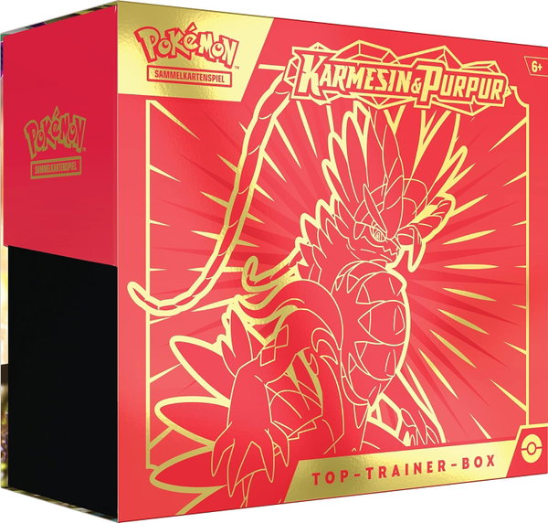 Pokemon TCG Top Trainer Box Karmesin & Purpur DE