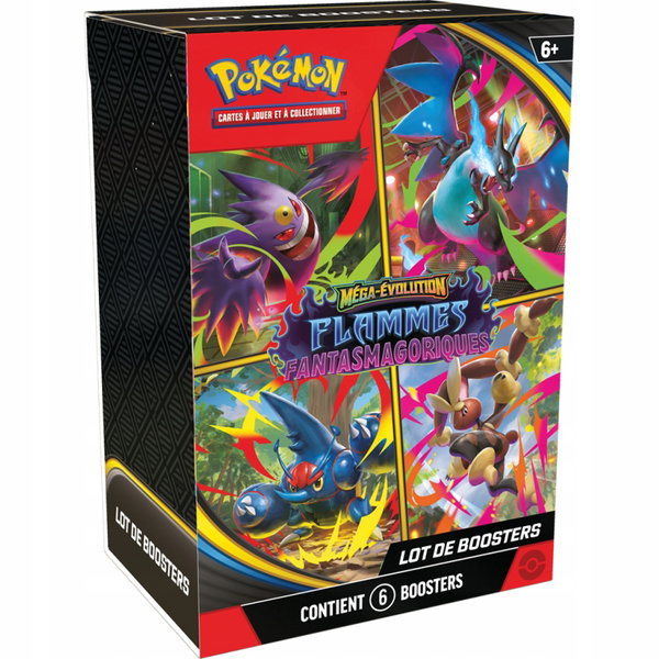 Pokemon Mega-Evolution Flammes Fantasmagoriques zestaw 6 boosterów