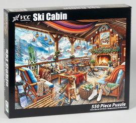 Vermont Christmas Company Puzzle Ski Cabin 550 elementów