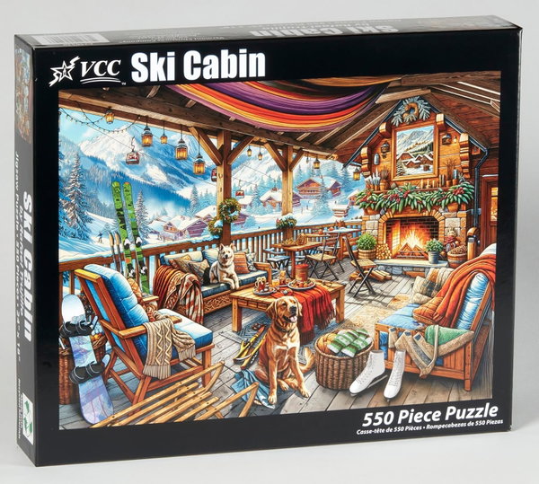 Vermont Christmas Company Puzzle Ski Cabin 550 elementów