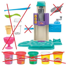 Play-Doh G0028 Zakręcone tęczowe lody Akcesoria 3+ OPIS