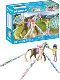 PLAYMOBIL 71640 Horses of Waterfall Koń + pisaki Crayola 5+