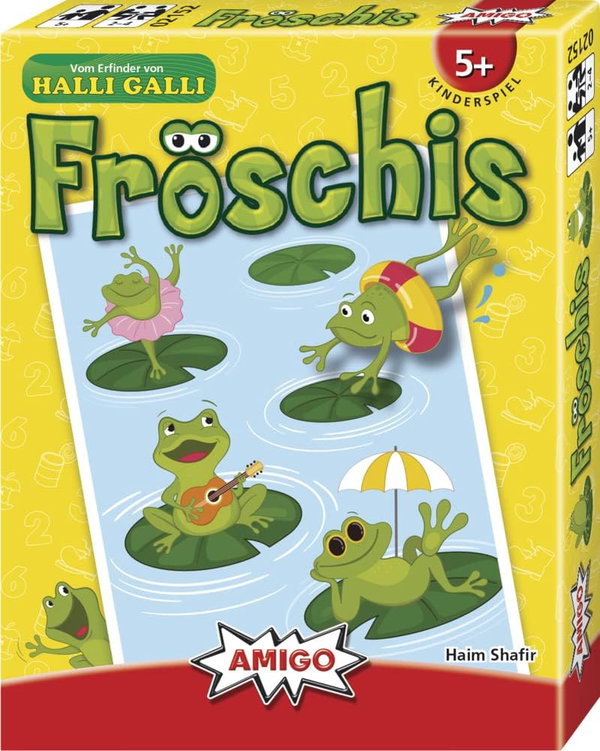 AMIGO Froschis Żaby Gra rodzinna karciana dla dzieci od 5 lat DE