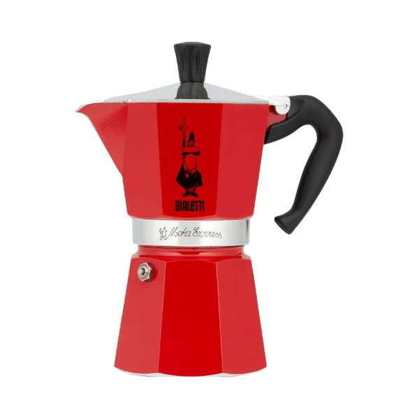Bialetti Moka Express Color Kawiarka czerwona 6 filiżanek 270 ml
