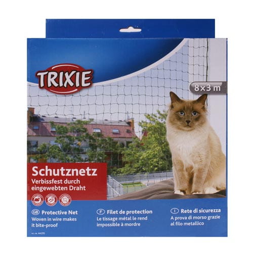 Trixie 44295 Siatka ochronna wzmocniona dla kota Zielona Oliwka 8x3 m