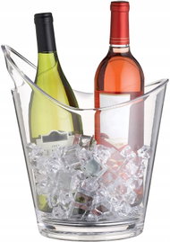 KitchenCraft BarCraft Przezroczysty Cooler na wino Akrylowy na 1-2 butelki